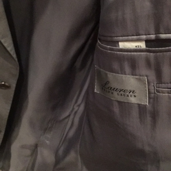 3/$60 Ralph Lauren Grey Suit Jacket. Size 42L - Picture 3 of 7